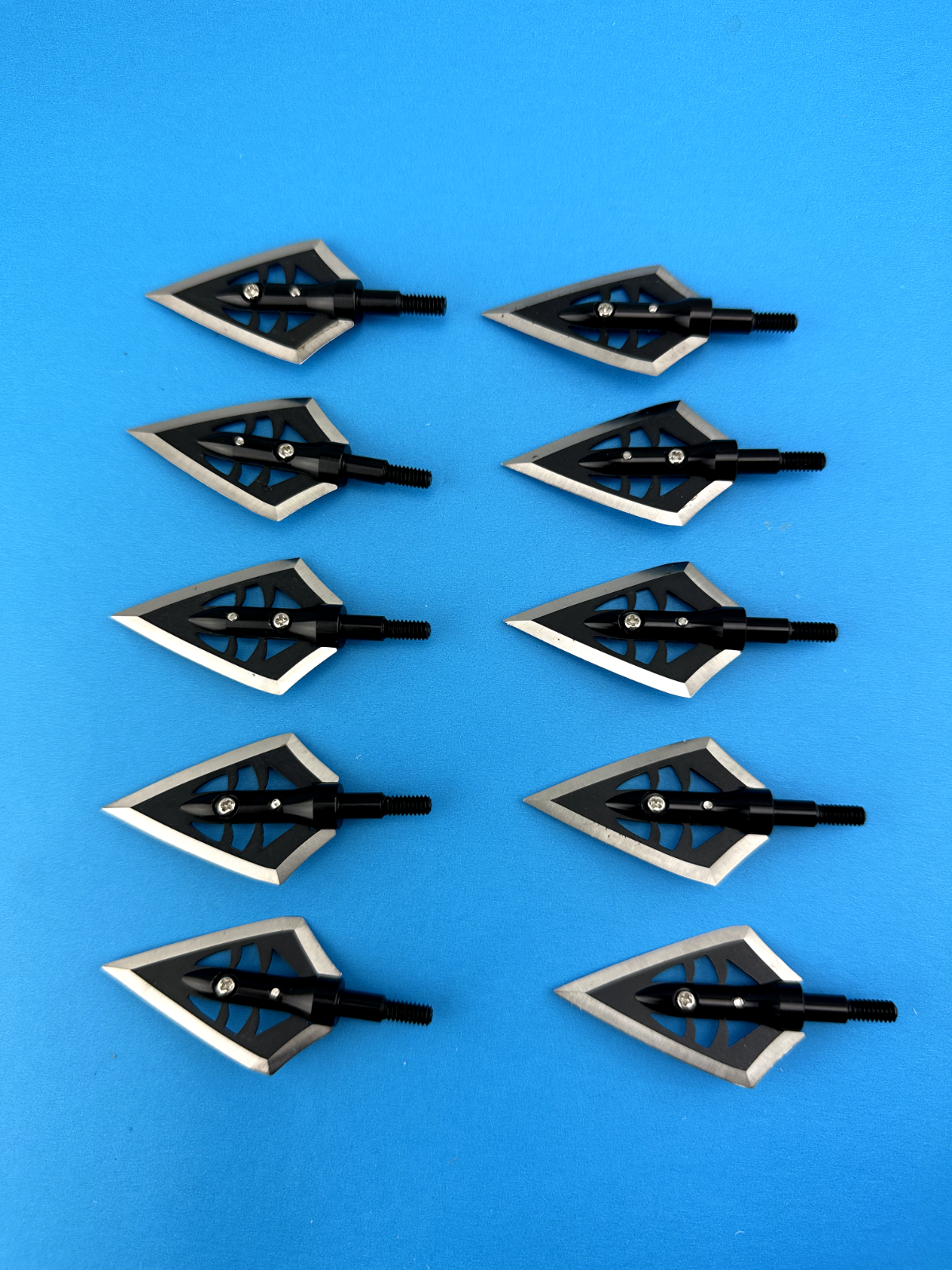 12 qt 100 grain Fixed ONE Blade Double Bevel SHARP Archery Hunting Broadhead