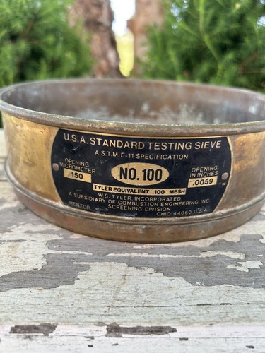 BRASS NO 100 US STANDARD TESTING SIEVE .0059