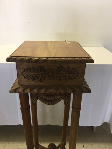 Victorian Carved Hand Made Mahogany Wood Table Stand
