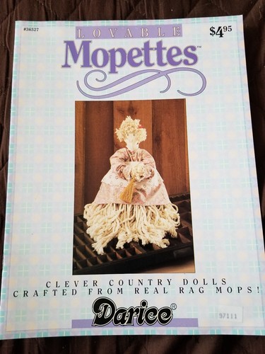Lot of 4 Rag Mop Doll Pattern Books, Mopettes 1&2, Critters Musical, 27 Patterns