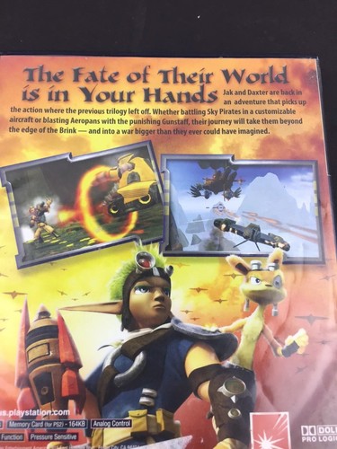 Jak 2 / Jak Daxter lost Frontier PlayStation 2/ps2 Game Lot Rare