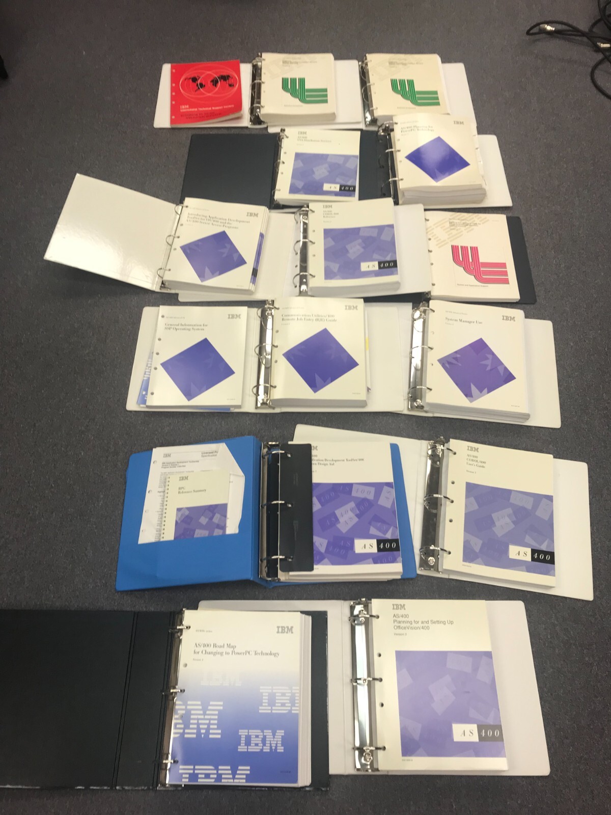 Lot of (31) IBM AS/400 System Manuals Version 2 AND 3