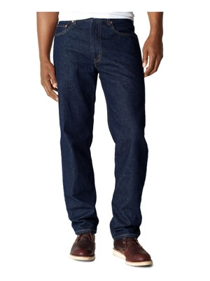 

LEVIS Мужские темно-синие зауженные джинсы свободного кроя из денима с талией 38, Navy, 15500011