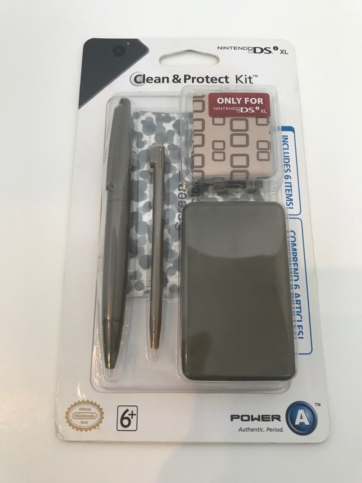 Nintendo DSi XL Clean and Protect Kit Stylus Game Card Case Cloth Screen Cover