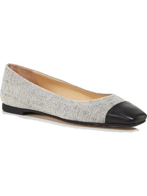 

JIMMY CHOO Женские серые туфли Gloris Square Toe Block Heel Slip On Leather Flats, Серый, J000136221