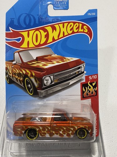 Hot Wheels '67 Chevy C10 Orange 176/250 HW Flames 9/10 | eBay