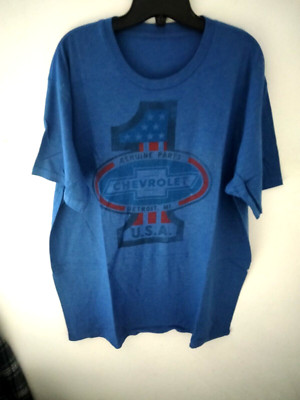 VINTAGE CHEVROLET GENUINE PARTS DETROIT MI. SINGLE STITCH XL VINTAGE TSHIRT