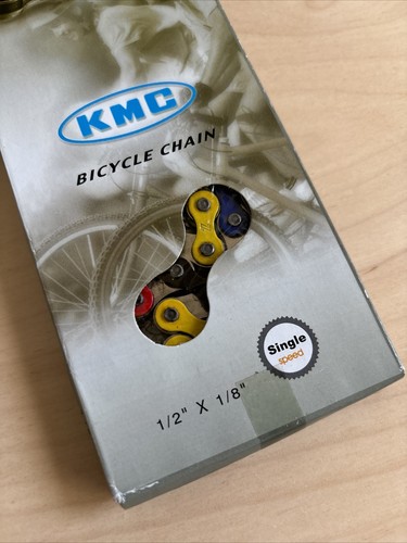 ちびぎゃん Orange Single Speed Fixie Bicycle Chain YBN 1/2x1/8