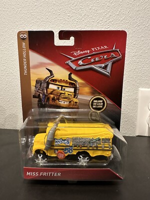 Disney Pixar Cars Mrs Fritter Thunder Hollow Diva Of Demolition  Bus  *UNOPENED*