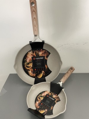Masterclass Premium Cookware 8'' 11'' Skillets Non Stick Frying Pans Set of 2