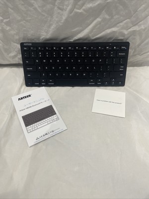 Arteck Keyboard HB098 Universal Bluetooth AAA Battery Operated Black- New In Box