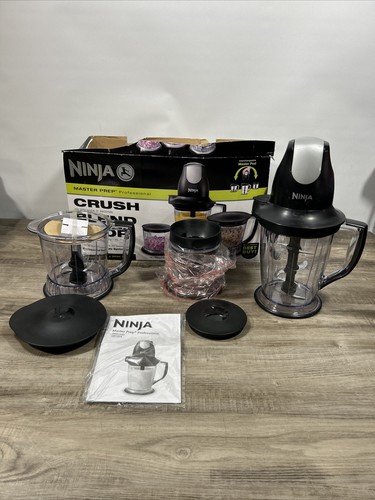 Ninji Blender/Food Processor with 450-Watt Base 48oz Pitcher 16oz Chopper Bowl