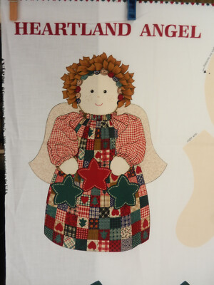 ''Heartland Angel'' VIP Print Cut & Sew Fabric Panel 1 Full Panel 16 inch Angel