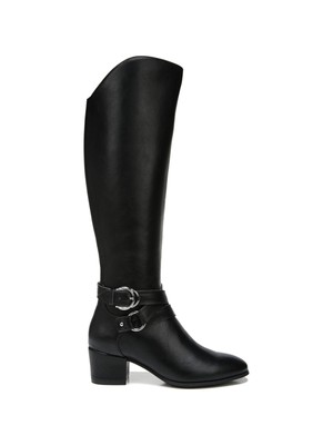

LIFE STRIDE VELOCITY Женские черные сапоги Oakley Almond на блочном каблуке 9,5 Вт WC, Черный, H4431F1