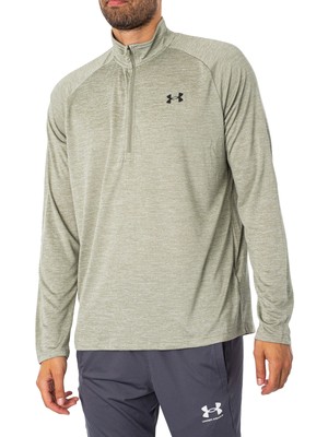

Мужской топ с длинным рукавом и молнией 1/2 Under Armour, зеленый, 1328495-504