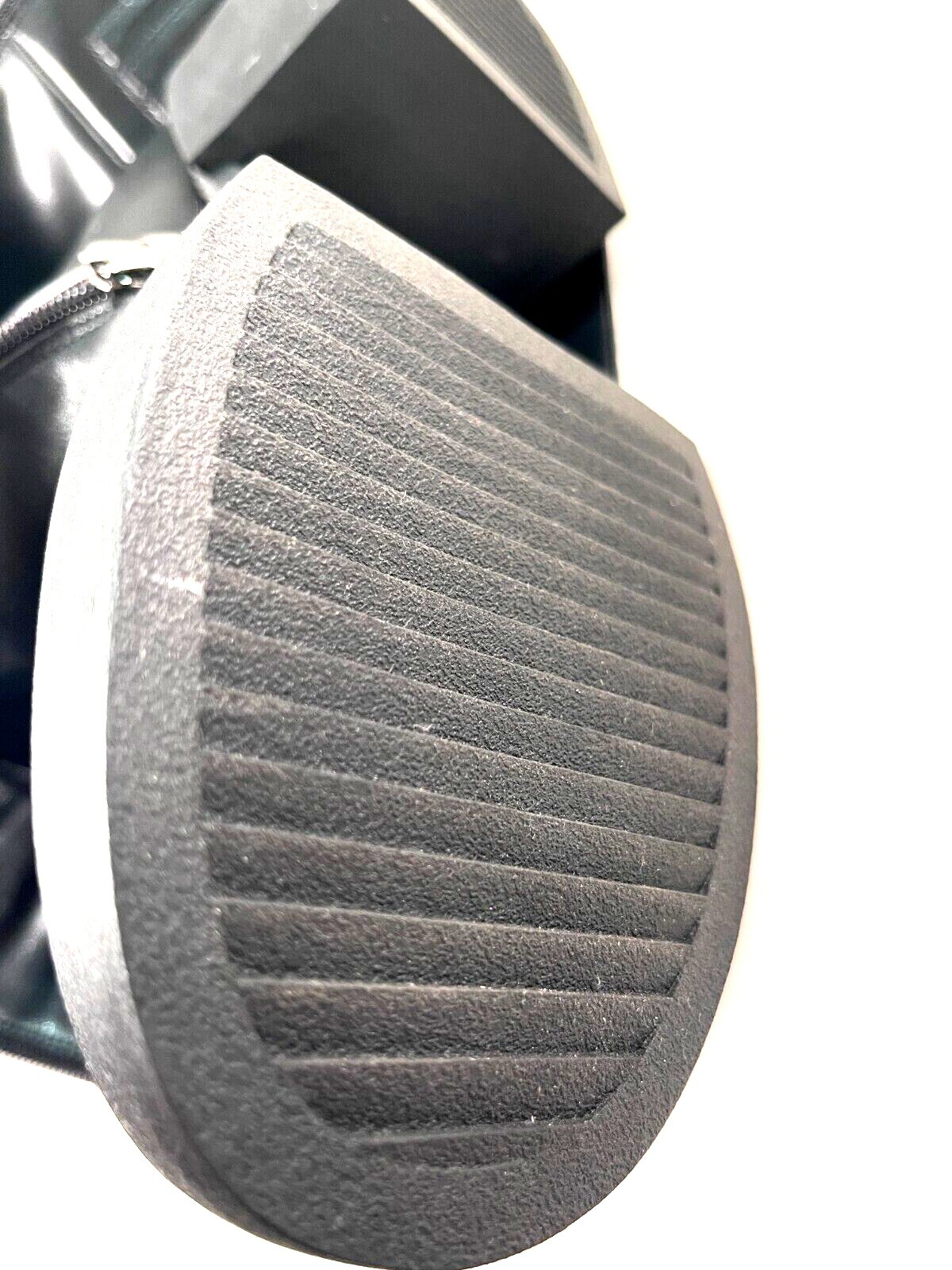 Pre-owned Bonavi 22w18-29 Black Leather Knee High Platform Winter Boot