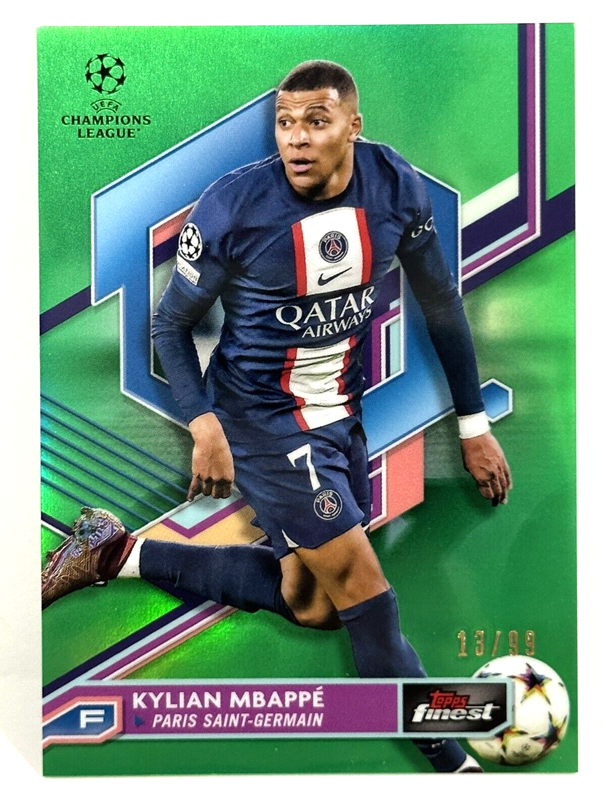 MBAPPE TOPPS 3枚セット！ Kylian Mbappe Purple #3/25 2022-23 Topps DECO UEFA FRANCE