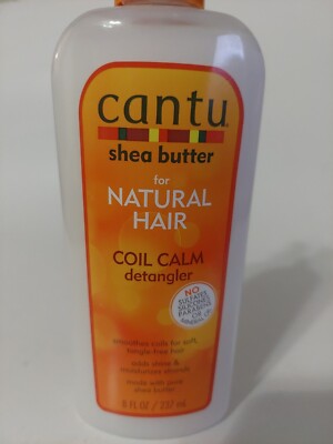 CANTU Shea Butter Coil Calm Detangler Cream For Natural Hair (8 fl oz Bottle)
