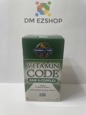 Garden of Life Vitamin Code RAW K-COMPLEX - 60 Vegan Capsules 03/2026