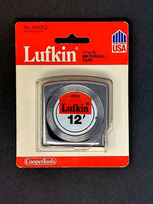 Lufkin  USA W9212 1/2''X12' Yellow Mezurall 45874 With Chrome Case MADE IN USA