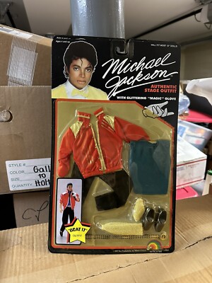 Vintage Michael Jackson 1984 LJN 12'' Beat It doll outfit sealed NOS rare