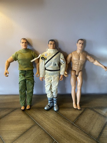 Lot Of 3 GI Joe Doll 12” Basic Training NASA Astronaut 1992 1996 Action Figure