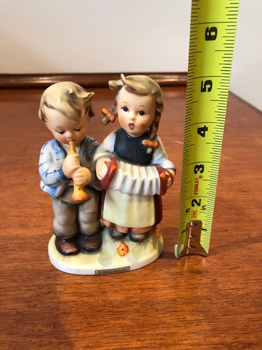 Hummel Goebel Birthday Serenade TMK3 Boy & Girl Playing Horn & Accordion