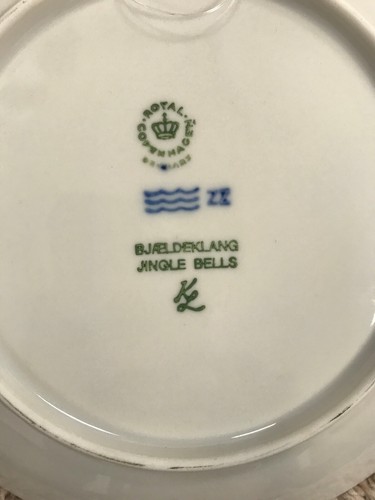 Vintage 1984 ROYAL COPENHAGEN Denmark JINGLE BELLS Christmas Plate
