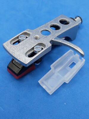 RECORD PLAYER SILVER Headshell Cartridge Stylus UNIVERSAL FIT USA SELLER 