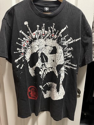 Hellstar Studios Crowned Skull Short Sleeve Tee Shirt Black Large