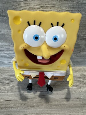 SPONGEBOB SQUAREPANTS VINTAGE VINYL WATER SQUIRT TOY VIACOM 2000 *Has Wear*