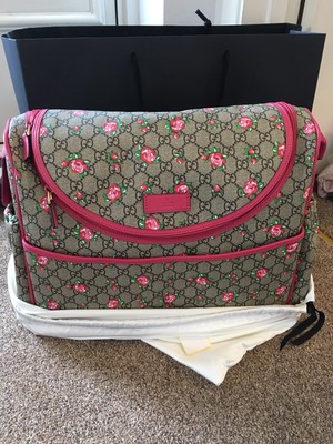 gucci space cats birds gg supreme canvas diaper bag baby 211131