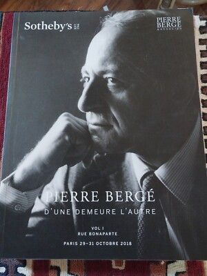 PIERRE BERGE/SOTHEBY'S PARIS PF1860 Volume  1 /OCTOBER 2018/VERY GOOD 