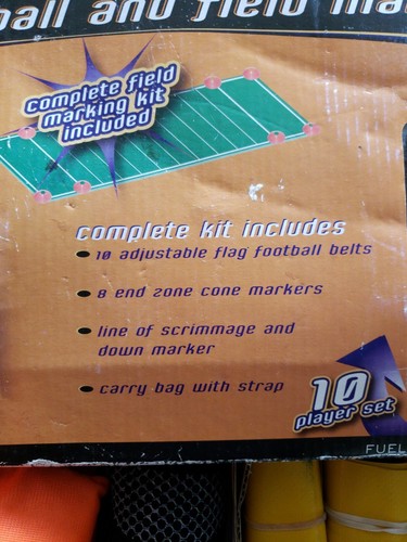 Classic Sport Flag Football Kit 10 Player Set Field Markers