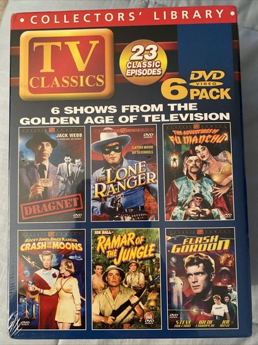 TV Classics Collectors Library 6 DVD Pack Dragnet, Lone