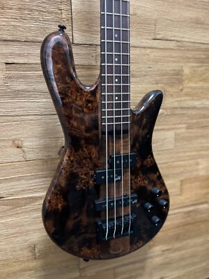 Spector NS Ethos 4 Bass Guitar - Super Faded Black Gloss 8lbs 9oz w/soft bag New