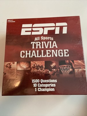 ESPN All Sports Trivia Challenge 1500 Questions 10 Categories NEW SEALED
