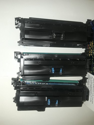 Lot of 3-HP Virgin EMPTY Toner Cartridges 648A  Cyan *EMPTY*EMPTY*EMPTY