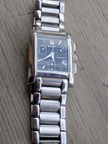 Men's Bulova Quartz A2 Swiss 30m H2O Orig. Stain. CHRONOGRAPH Watch BULOVA 96B91 Men's Bulova Quartz A2 Swiss 30m H2O Orig. Stain. CHRONOGRAPH Watch BULOVA 96B91