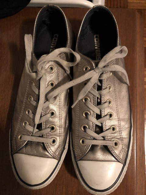 silver converse size 8