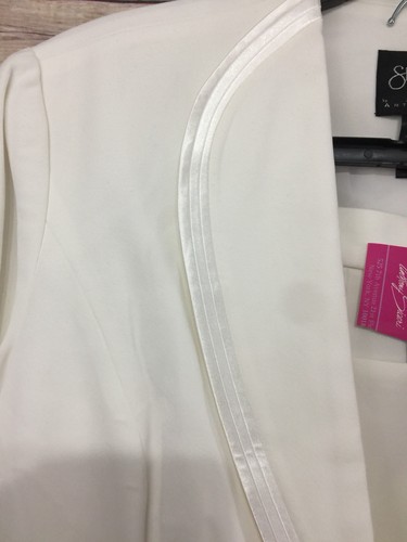 Women Church Suit Plus White Wedding Formal Evening Anthony Sicari Sz 24W