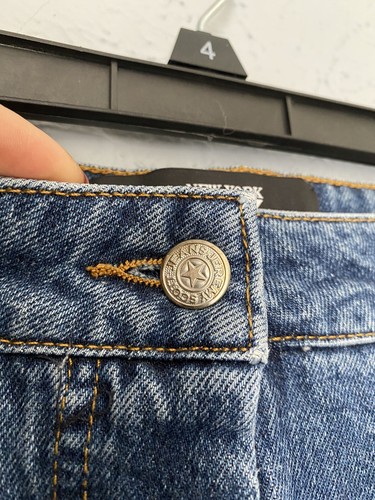 Pre-owned Jeremy Scott Luxury  Jeans Tag $1000 In Blue