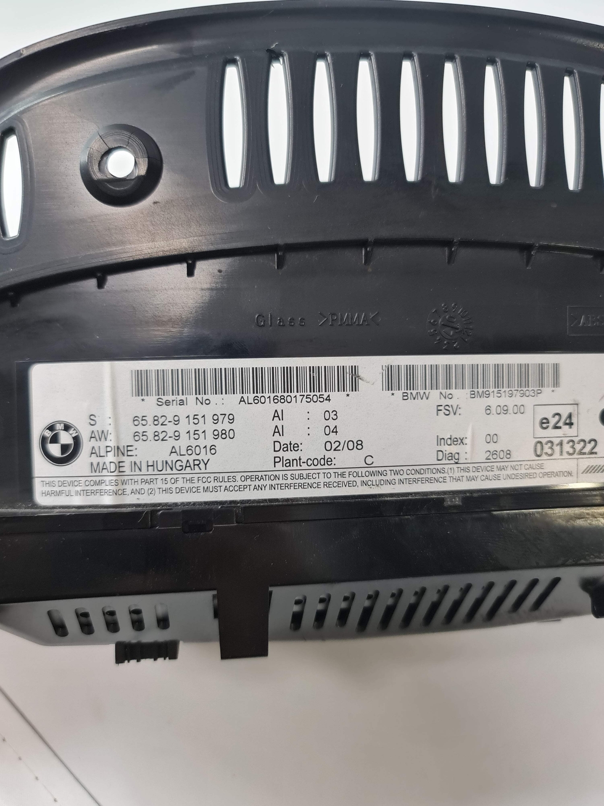 0 Bmw 65-82-9-151-979 65829151979 On-Board Monitor 8 8\\\" 9151979 image 4