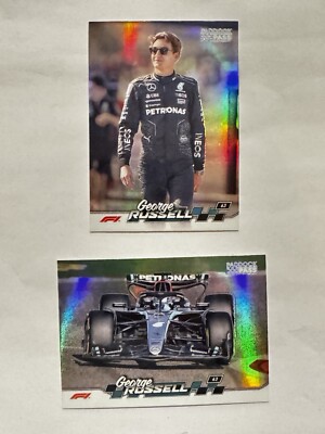 George Russell 2024 Topps Paddock Pass Formula 1 F1 Chrome Refractor #5 + 35 Lot