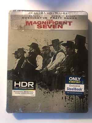 THE MAGNIFICENT SEVEN - 2016 BEST BUY EXCLUSIVE STEELBOOK 4K/BR. OOP.