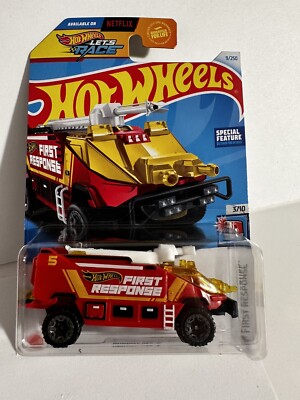 2024 Red Hot Wheels Runway RES-Q  #9 HW First Response Emergency Vehicles Truck