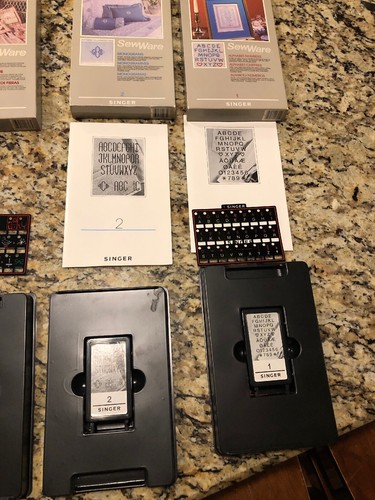 1984 singer sew ware #1, #2, #3& #6