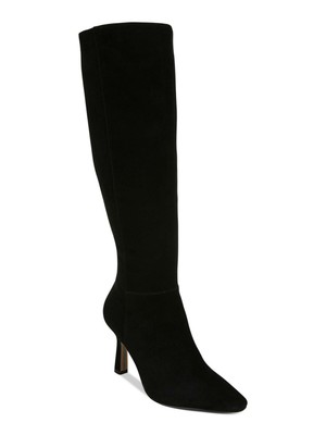 

SAM EDELMAN Женские черные классические сапоги на молнии с миндалевидным носком на каблуке-рюмочке, Черный, H4119L1