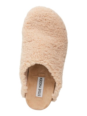 

STEVE MADDEN Женские бежевые шлепанцы Vesa с круглым носком на платформе, размер 5 м, Бежевый, VESA01S1