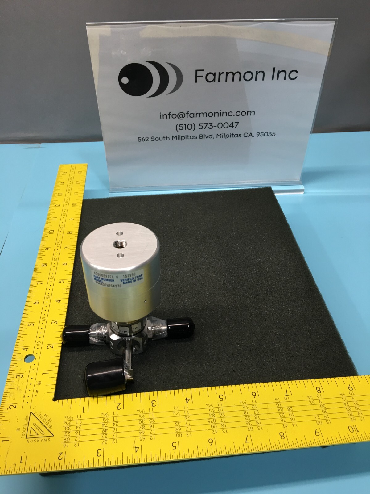VERIFLO 43900827EX MODEL 944A0PHPS4278 SHUT OFF VALVE, 125134